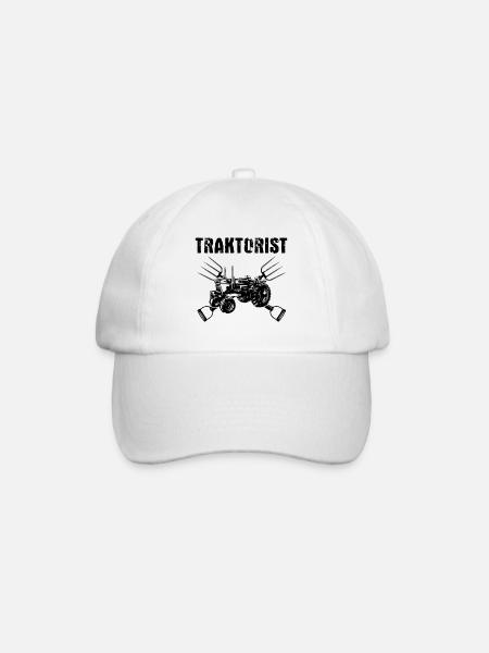 Traktorist Traktorfahrer Landwirte Bauern - Baseballkappe - Weiß/Weiß