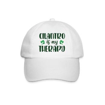 Cilantro is my therapy I love cilantro - Baseball Cap - white/white - Front