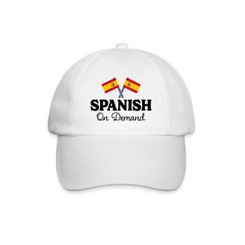 Espagnol Sur Demande Interprète Espagnol - Casquette classique - blanc/blanc - Devant