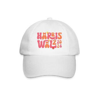 Kamala Harris Walz Waltz 2024 Rétro - Casquette classique - blanc/blanc - Devant
