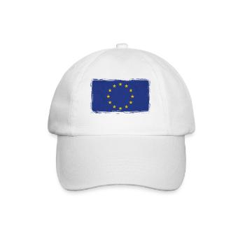 Drapeau européen Vintage Used Look UE Européen - Casquette classique - blanc/blanc - Devant