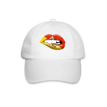 Sicile Drapeau lèvres Italie Trinacria Italia - Casquette classique - blanc/blanc - Devant