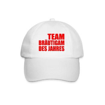 Team bräutigam - Baseballkappe - Weiß/Weiß - Vorne