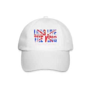 Britischer König Krönung Charles England Flagge - Baseballkappe - Weiß/Weiß - Vorne