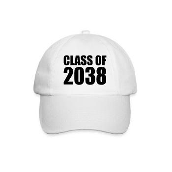 Class of 2038 - Baseballkappe - Weiß/Weiß - Vorne