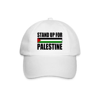 stand up for palestine - Baseball Cap - white/white - Front
