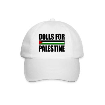 dolls for palestine - Baseballkappe - Weiß/Weiß - Vorne