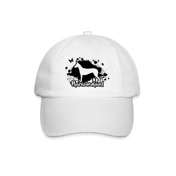 PHARAONENHUND Hund Hunde Wilsigns - Baseballkappe - Weiß/Weiß - Vorne