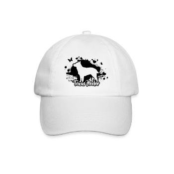 TEXAS HEELER Dog Dog Dogs Wilsigns - Baseball Cap - white/white - Front