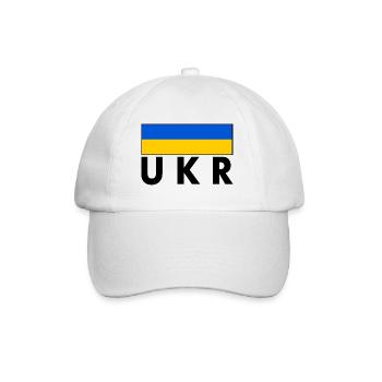 Ukraine - Baseball Cap - white/white - Front