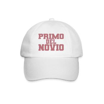 Primo del Novio Groom’s Cousin Men Cadeau de mariage - Casquette classique - blanc/blanc - Devant