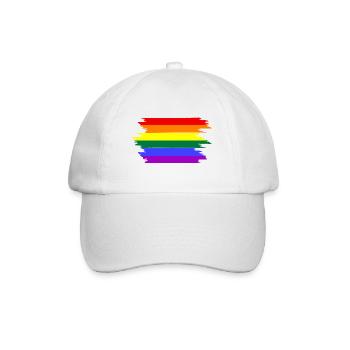 Pride Month, Regenbogen - Baseballkappe - Weiß/Weiß - Vorne