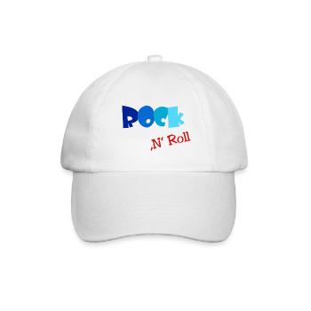 Rock n Roll - Baseballkappe - Weiß/Weiß - Vorne