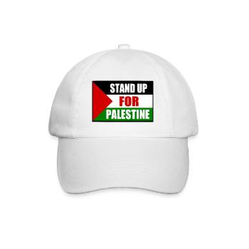 stand up for palestine - Baseball Cap - white/white - Front