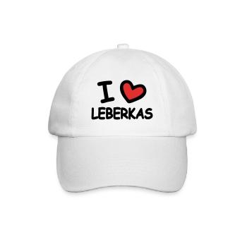 I Love Leberkas - Baseball Cap - white/white - Front