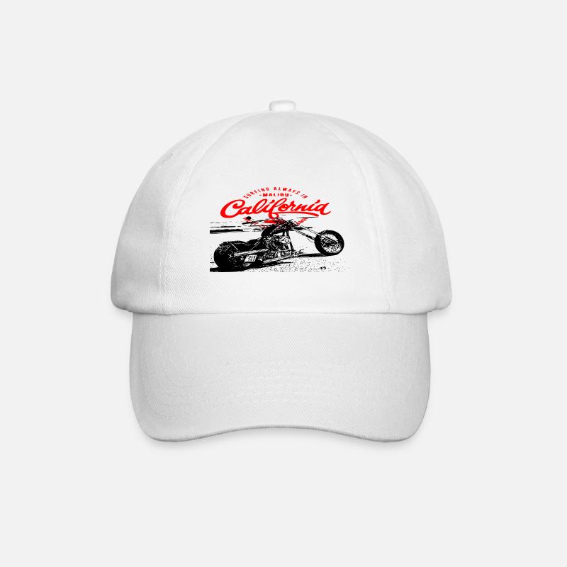 Chopper California - Baseballkappe - Weiß/Weiß