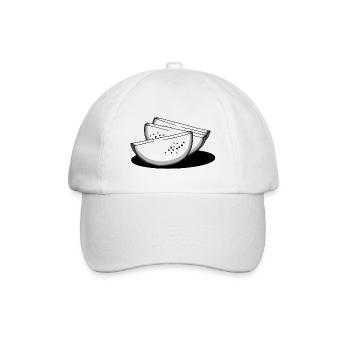 Melone - Baseballkappe - Weiß/Weiß - Vorne