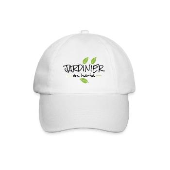 Jardinier en herbe. Cadeau humour - Casquette classique - blanc/blanc - Devant