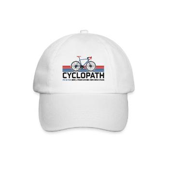 CYCLOPATH GRAVEL CYCLIST RETRO ROAD BIKE - Baseball Cap - white/white - Front