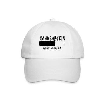 Handballerin Spruch Lustiges Handballerin Geschenk - Baseballkappe - Weiß/Weiß - Vorne
