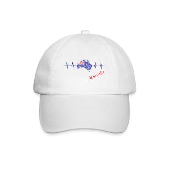 Australien - Australia - Baseballkappe - Weiß/Weiß - Vorne