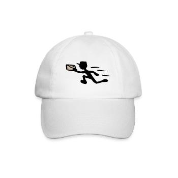 Postier Livreur Express Expédition Post - Casquette classique - blanc/blanc - Devant