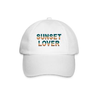 Sunset Lover - Baseball Cap - white/white - Front