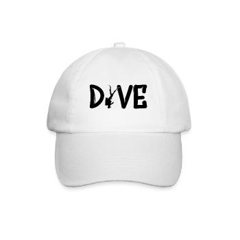 Dive - Tauchen Taucher Geschenk - Baseballkappe - Weiß/Weiß - Vorne
