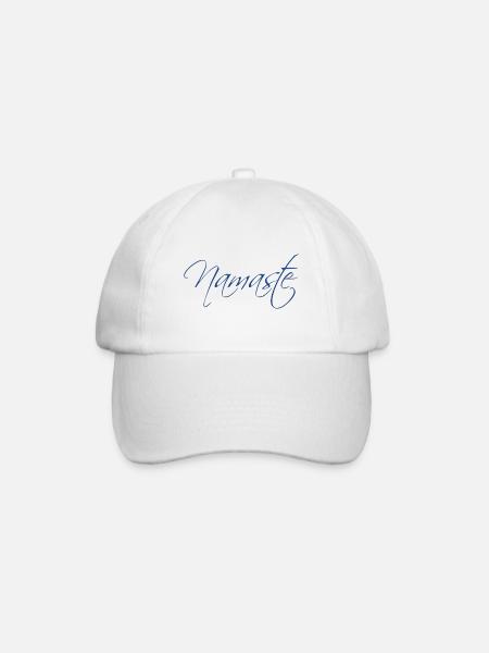 Namaste - Baseballkappe - Weiß/Weiß