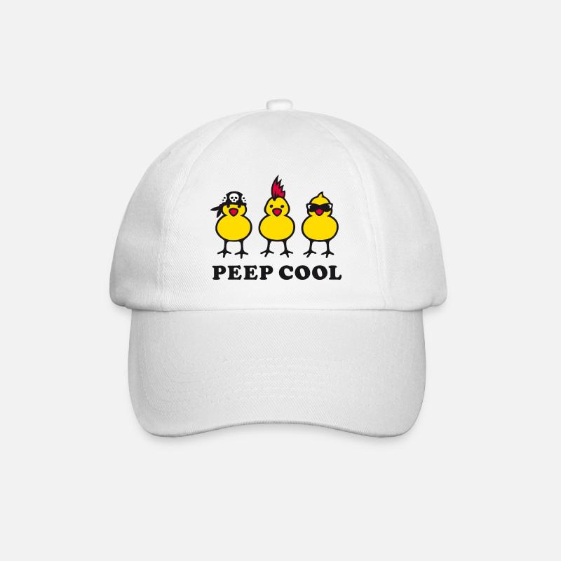 Peep Cool - Baseballkappe - Weiß/Weiß