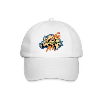 Graffiti Design Storm - Baseballkappe - Weiß/Weiß - Vorne