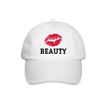 Beauty Kiss - Baseballkappe - Weiß/Weiß - Vorne