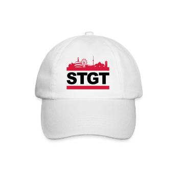 STGT - Baseballkappe - Weiß/Weiß - Vorne