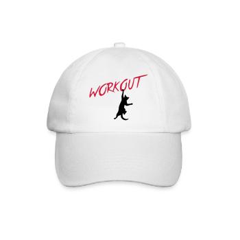 workout - Baseballkappe - Weiß/Weiß - Vorne
