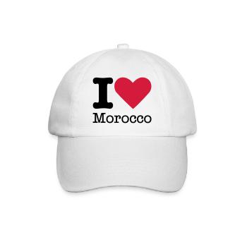 I Love Morocco - Casquette classique - blanc/blanc - Devant
