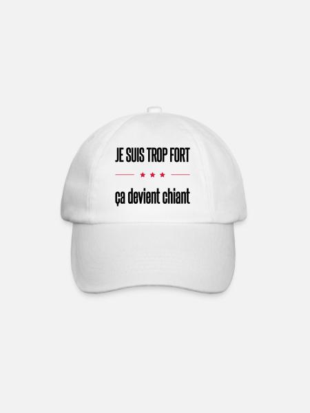 trop fort - Casquette classique - blanc/blanc