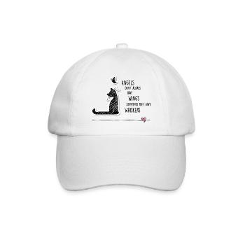 Cat angels - Baseball Cap - white/white - Front