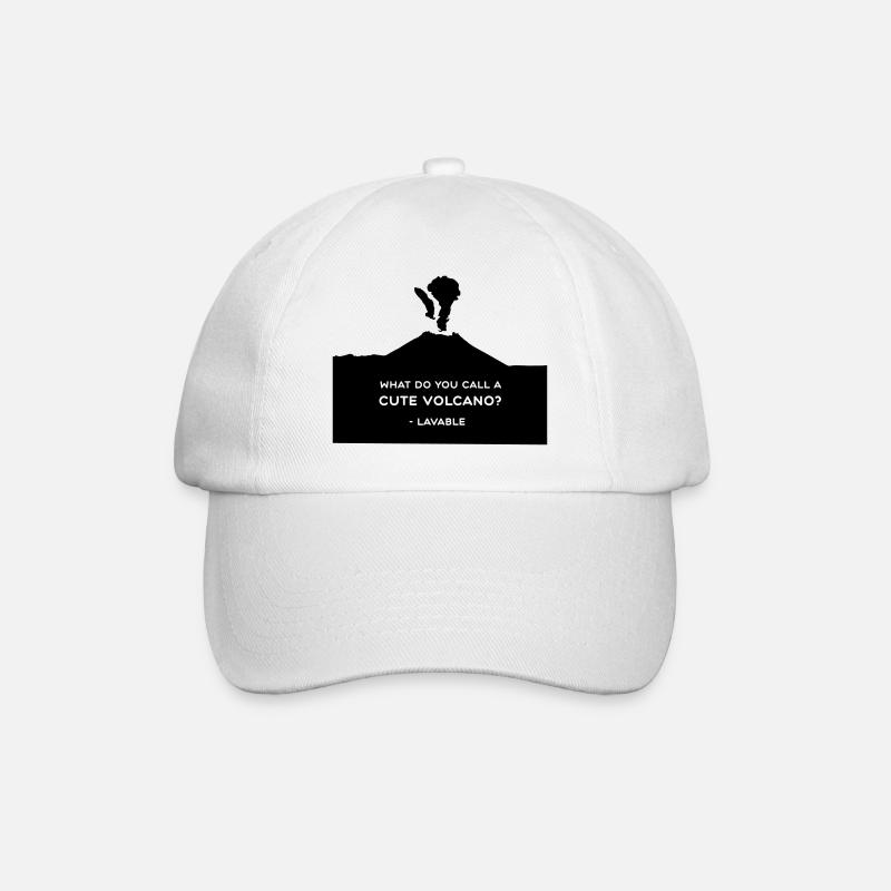 Volcano Love - Baseball Cap - white/white