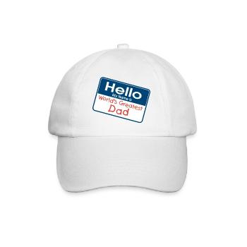 World's Greatest Dad - Baseball Cap - white/white - Front