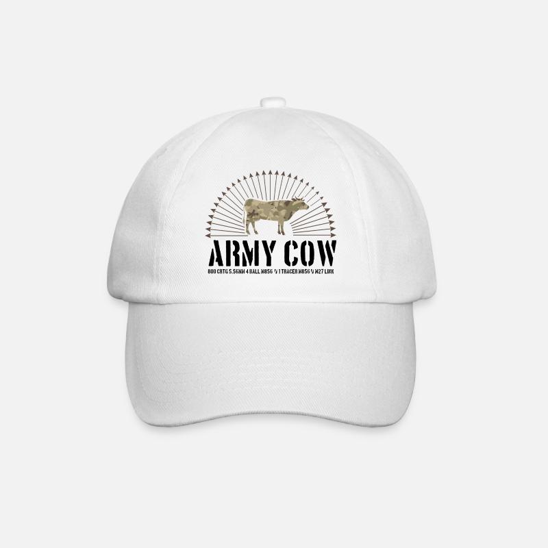 vache Armée - Casquette classique - blanc/blanc