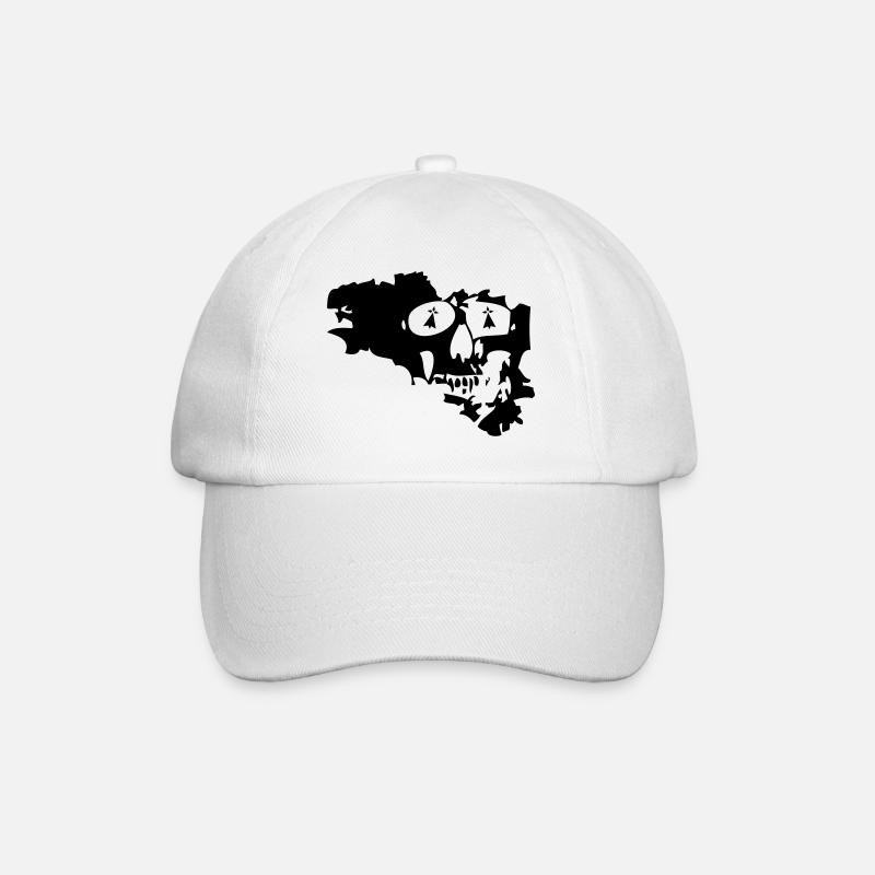 Breizh Bretagne Piraten - Baseballkappe - Weiß/Weiß