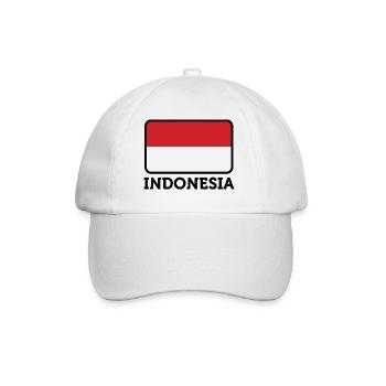 Drapeau national de l Indonésie - Casquette classique - blanc/blanc - Devant