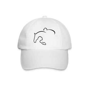 6061912 121501268 cavalier de saut - Casquette classique - blanc/blanc - Devant
