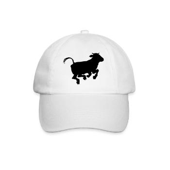 Good cow - Baseball Cap - white/white - Front