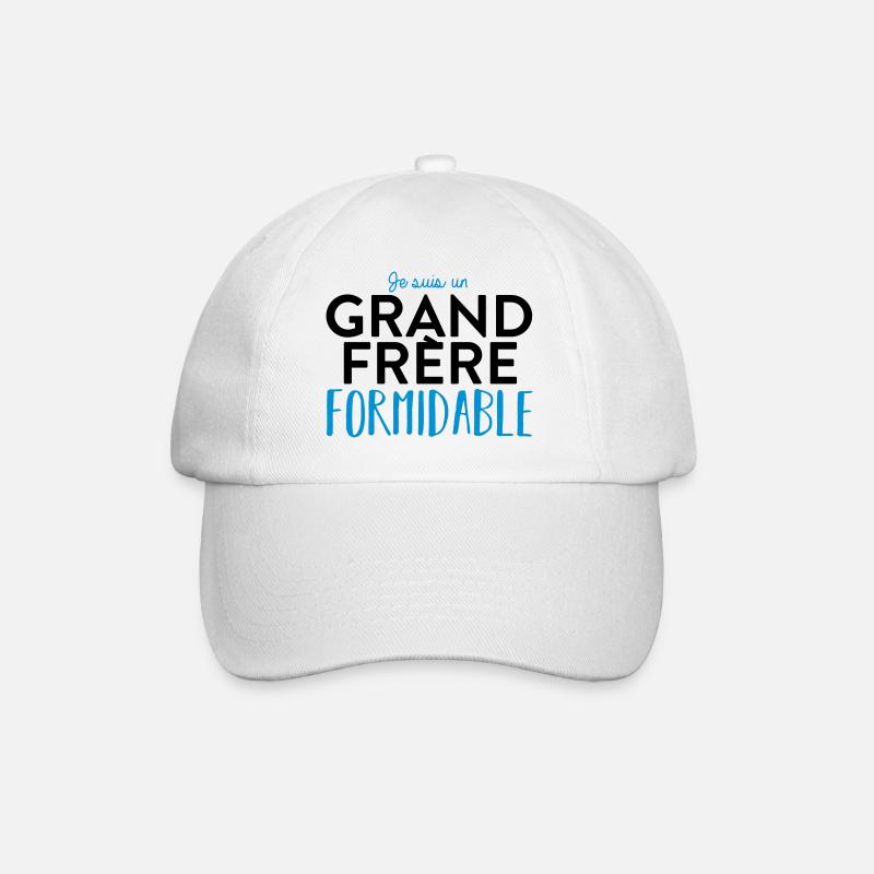 Grand frère formidable - Casquette classique - blanc/blanc
