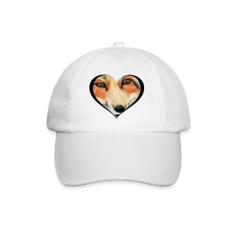 Fuchs - Baseballkappe - Weiß/Weiß - Vorne