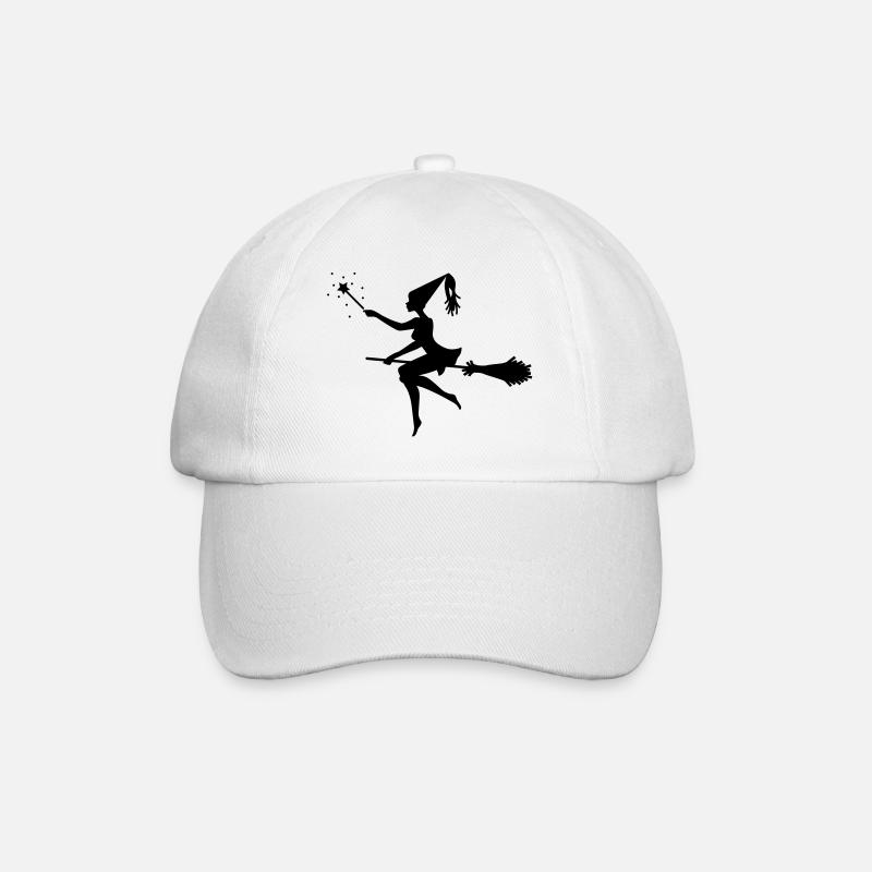 Witch - Baseball Cap - white/white