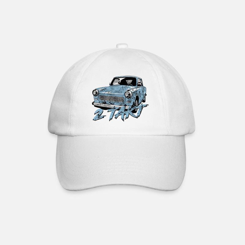  601 Gletscherblau - Baseballkappe - Weiß/Weiß
