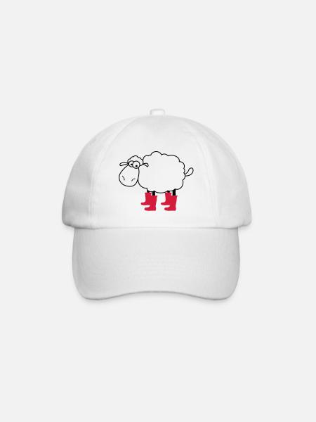 sheep - Baseball Cap - white/white