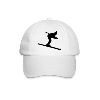 Skieur - Casquette classique - blanc/blanc - Devant